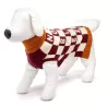 Sweter dla psa M 30 cm żakardowy w szachownicę miękki ciepły i wygodny - 8719138064250