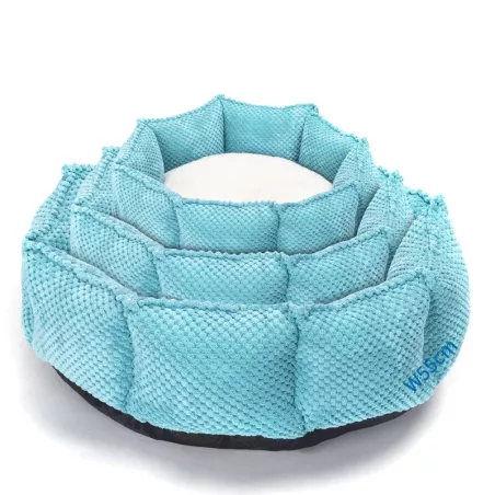 Zestaw 3 legowisk posłania dla zwierząt domowych niebieskie ośmiokątne - 8719138072422