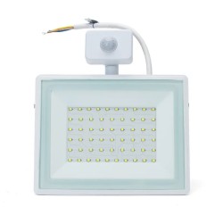 LED Ultracienki reflektor z czujnikiem biały 50W Odlewanie - 8433325202507