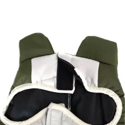 Płaszcz zimowy XS 20 cm dla psa z odblaskową kieszenią miękki ciepły - 8719138068975