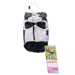 Płaszcz zimowy XS 20 cm dla psa z odblaskową kieszenią miękki ciepły - 8719138068975