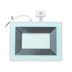 LED Ultracienki reflektor z czujnikiem biały 100W Odlewanie - 8433325202514