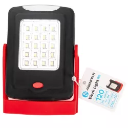 Lampa robocza 120 lm o mocy 2W z magnesem i haczykiem na 3 baterie AA - 8433325385286