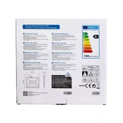 LED Ultracienki reflektor z czujnikiem biały 100W Odlewanie - 8433325202514