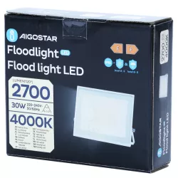 Halogen naświetlacz Led 30W/230V 2700lm slim IP65 neutralny 4000K - 8433325417079