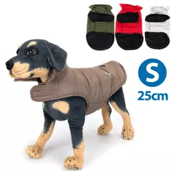 Płaszcz zimowy S 25 cm dla psa z kieszenią miękki ciepły puszysty - 8719138067060