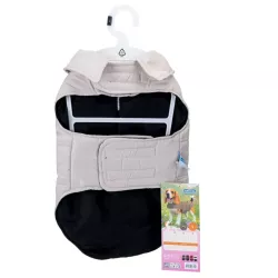 Płaszcz zimowy L 35 cm dla psa z kieszenią miękki ciepły puszysty - 8719138067114