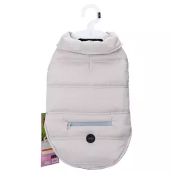 Płaszcz zimowy L 35 cm dla psa z kieszenią miękki ciepły puszysty - 8719138067114