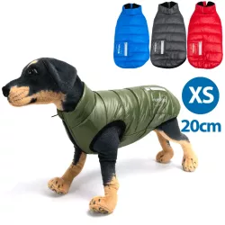 Płaszcz XS 20 cm jesienny wodoodporny dla psa miękki ciepły puszysty - 8719138068760