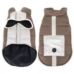 Płaszcz zimowy XXL 45 cm dla psa z odblaskową kieszenią miękki ciepły - 8719138069095