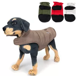 Płaszcz zimowy L 35 cm dla psa z kieszenią miękki ciepły puszysty - 8719138067114