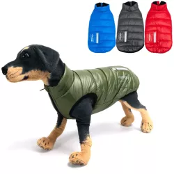 Płaszcz XXL 45 cm jesienny wodoodporny dla psa miękki ciepły puszysty - 8719138068968