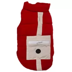 Płaszcz zimowy M 30 cm dla psa z odblaskową kieszenią miękki ciepły - 8719138068999