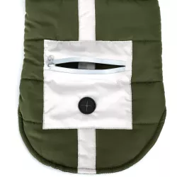 Płaszcz zimowy M 30 cm dla psa z odblaskową kieszenią miękki ciepły - 8719138068999