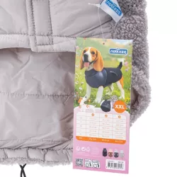 Płaszcz zimowy XXL 45 cm dla psa ciepły z futerkiem miękki puszysty - 8719138069156