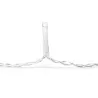 Sople 300 led białe ciepłe 75 równych zwisów na 15m kablu długość 0.4m - 8433325382230