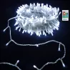 Lampki choinkowe zimne 10m z pozytywką sznur 100 led na baterie pilot - 8433325501297
