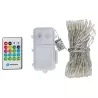 Lampki choinkowe ciepłe 10m z pozytywką sznur 100 led na baterie pilot - 8433325501303