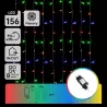Kurtyna świetlna 1.2x1.2m 156 lampek led RGBY w 13 soplach 8 trybów - 8433325003739