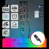 Lampki choinkowe 10x1.5m 150 RGBIC serowarnie z aplikacji lub pilota - 8433325412944