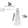 Lampki choinkowe 10x1.5m 150 RGBIC serowarnie z aplikacji lub pilota - 8433325412944