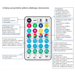 Gwiazda i lampki choinkowe 10m 100 led RGBIC dźwięk aplikacja i pilot - 8433325412968
