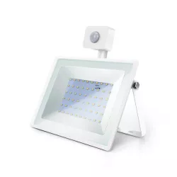 LED Ultracienki reflektor z czujnikiem biały 50W Odlewanie - 8433325202620