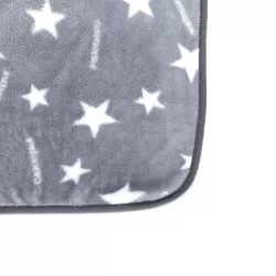 Koc 120x100 cm roz L ciepła mata dla psa lub kota z neuronalnym wzorem - 8719138072705