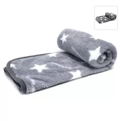 Koc 80x80 cm roz S ciepła mata dla psa lub kota z neuronalnym wzorem - 8719138072682