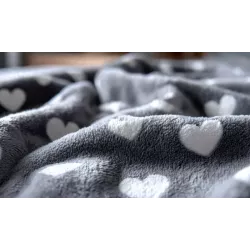 Koc 80x80 cm roz S ciepła mata dla psa lub kota z neuronalnym wzorem - 8719138072682