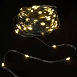 Sznur 50mb 500led ciepłych lampek choinkowych led Ip44 z zasilaczem - 8433325382346