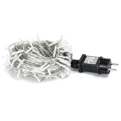 Sznur 7.5 m 150led zimnych lampek choinkowych led Ip44 z zasilaczem - 8433325002381