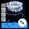 Sznur 7.5 m 150led zimnych lampek choinkowych led Ip44 z zasilaczem - 8433325002381