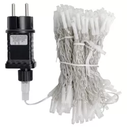 Kurtyna świetlna 0.9x1.8m 180 chłodnych lampek w 10 soplach 8 trybów - 8433325003814