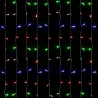 Kurtyna świetlna 1.5x1.8m 288 lampek led RGBY w 16 soplach 8 trybów - 8433325003883