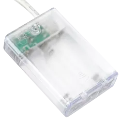 Lampki choinkowe 2m/20 led na 3 baterie AA złote bombki i gwiazdki - 8433325413613