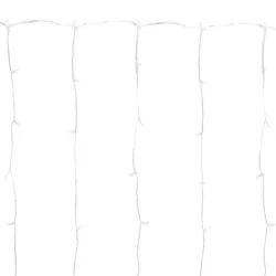 Kurtyna świetlna 0.9x1.8m 180 chłodnych lampek w 10 soplach 8 trybów - 8433325003814