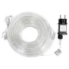 Wąż led Φ5mm 20m sznur 200 led biały ciepły z zasilaczem 8 funkcji - 8433325381646