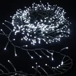 Sznur 20m 800 led zimnych lampek choinkowych Ip44 z zasilaczem - 8433325382018