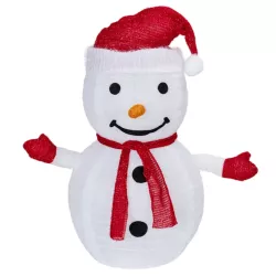 Bałwanek 0.7m składana dekoracja ogrodowa z pilotem na 3xAA ciepły - 8433325501389