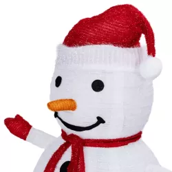 Bałwanek 0.7m składana dekoracja ogrodowa z pilotem na 3xAA ciepły - 8433325501389