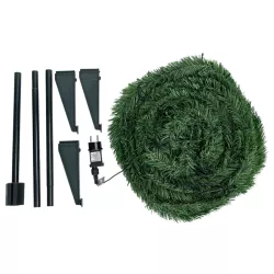 Składana choinka 120x40cm zielona komplet z ciepłymi lampkami 8 trybów - 8433325001841