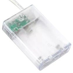 Lampki choinkowe na 3 baterie AA świąteczne bombki złoty+czerwony - 8433325413699