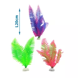 Sztuczna roślina do akwarium 20cm ozdobna miękka gałązka dekoracja-8719138033034