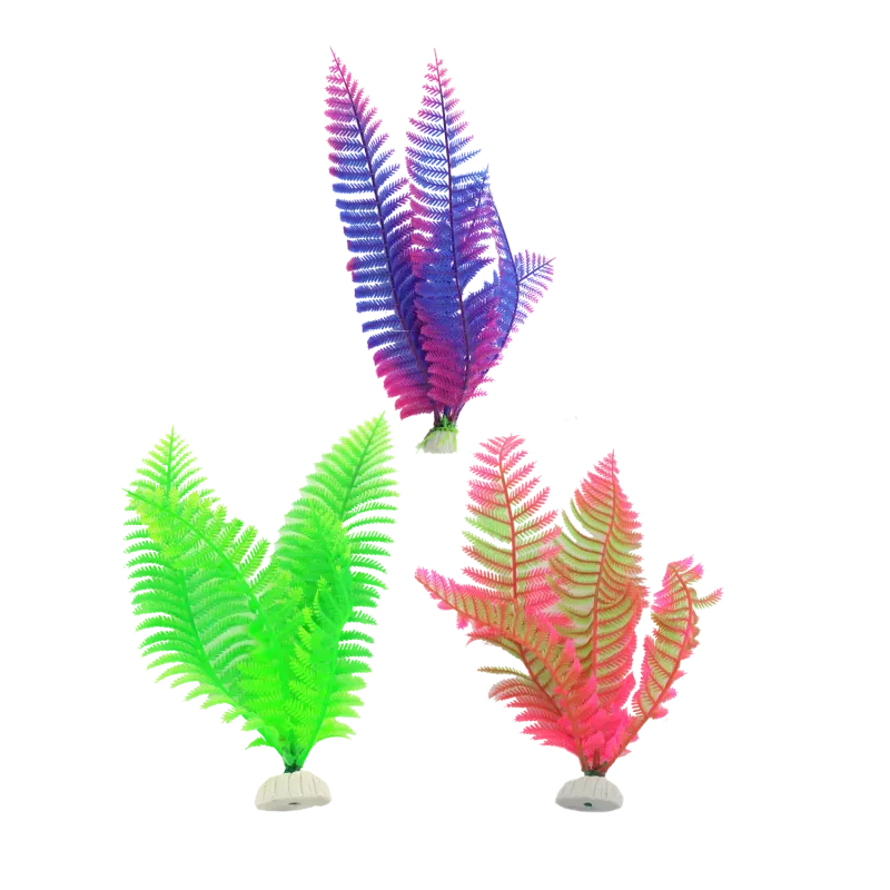 Sztuczna roślina do akwarium 20cm ozdobna miękka gałązka dekoracja-8719138033034