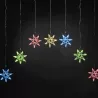 Kurtyna świetlna 7 kolorowych gwiazdek 1x1.2m 8 trybów niskonapięciowa - 8433325003555
