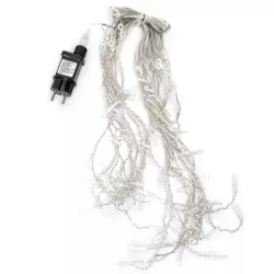 Kurtyna świetlna 5x0.4m 100 chłodnych lampek w 25 soplach 8 trybów - 8433325381271