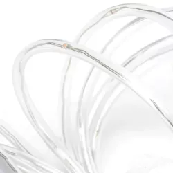 Wąż led 20 m kolorowy sznur 200 led RGBY Φ5mm z zasilaczem 8 funkcji - 8433325381387