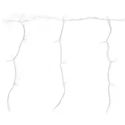 Kurtyna świetlna 20x0.4m 400 ciepłych lampek w 100 soplach 8 trybów - 8433325381981