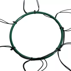 Lampki choinkowe 6 zwisów po 1.8m 108 białe ciepłe led na 3 baterie AA - 8433325413491